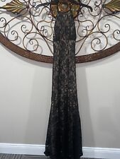 Evening Black Lace Beaded dress
