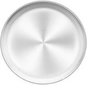 Pizza Pan, 12 Inch Pizza Pan Stainless Steel Pizza Pan Tray round Pizza Oven Bak - Picture 1 of 12