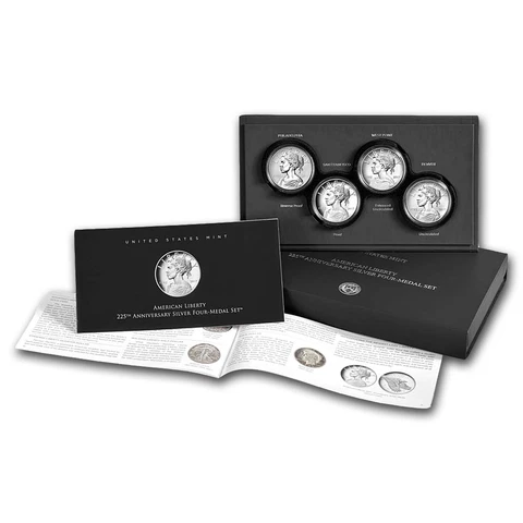 2017 American Liberty Silver Four Medal Set (w/Box & COA) - SKU#153524 Cover