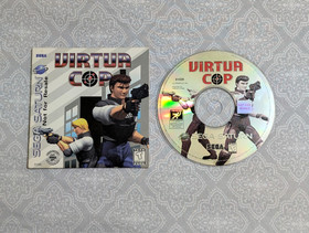 Virtua Cop (Sega Saturn, 1995) [Not for Resale Version] Disc + Sleeve - Tested!