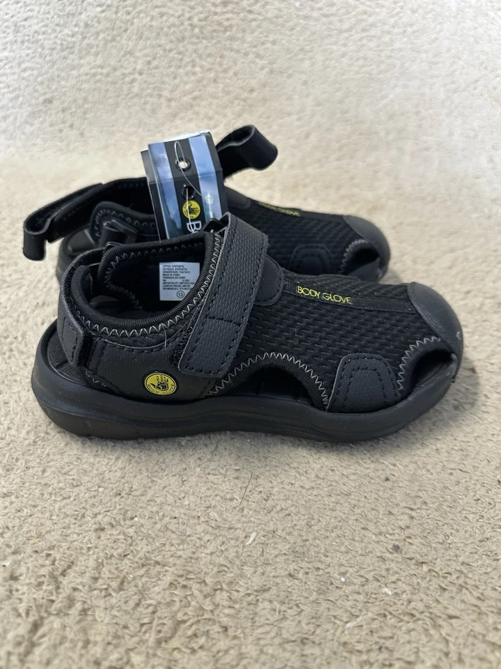 Body Glove Boys Black Poseidon Water Slingback Sandals Shoes Size 13Y New - Image 1 of 4