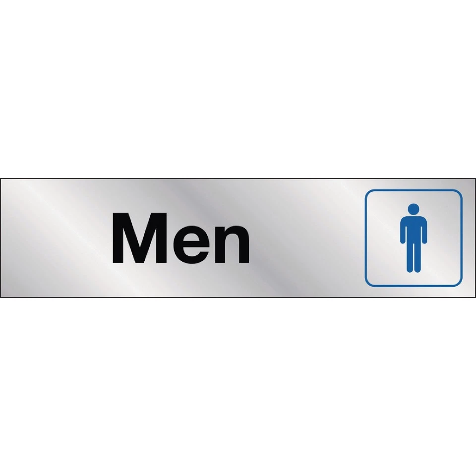 Hy-Ko 2x8 Men Restroom Sign 478 Hy-Ko 478 029069004781 Mylar - Image 1 of 1