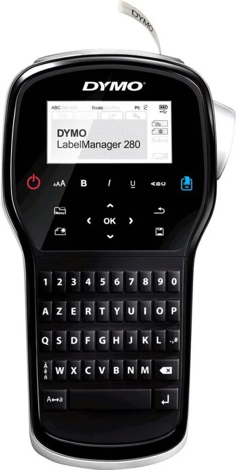 DYMO LabelManager 280 Beschriftungsgerät QWERTZ USB Koffer D1 6-12mm - Bild 1 von 1