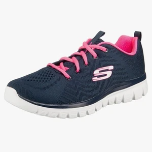 Skechers 12615W/NVHP Women's Graceful Get Connected Sneaker Trainers Size 6-BNIB - Picture 1 of 8
