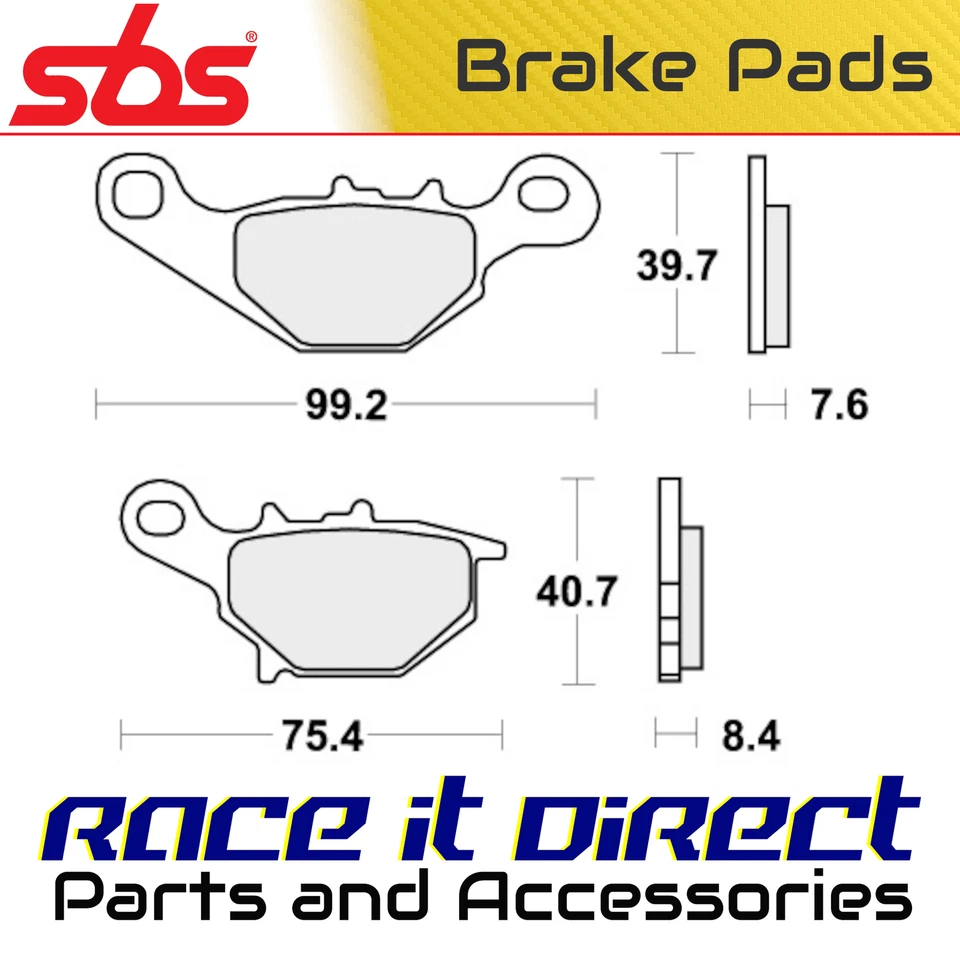 Pastillas de freno para SUZUKI RM 80 X 1996-2000 Front Street SBS Foto 1 de 4