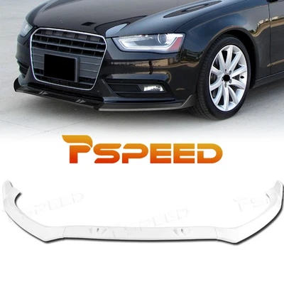 Parachoques delantero pintado blanco PP alerón labio barbilla para Audi A4 Quattro 2013-2016 Foto 1 de 4