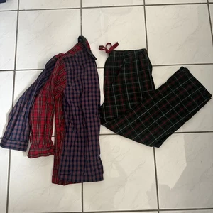 Brooks Brothers Pajama Set Mens Size L Red Blue Green Plaid Sleepwear 100 Cotton - Picture 1 of 1