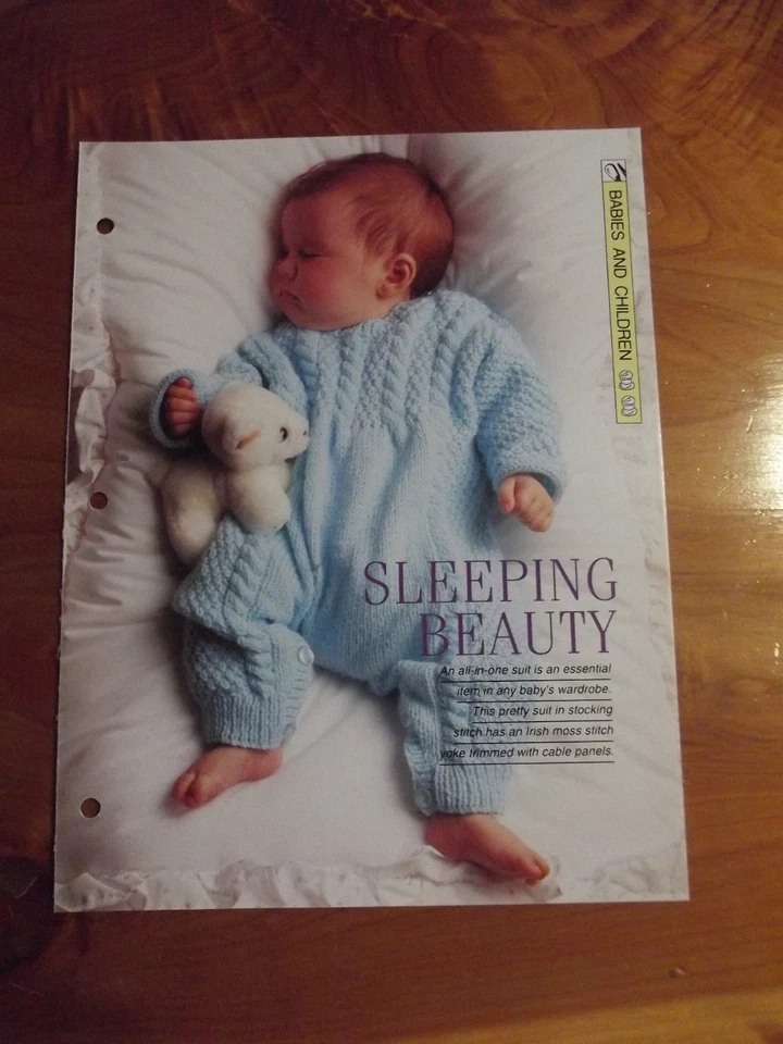 KNITTING PATTERN SLEEPING BEAUTY BABIES AND CHILDREN CREATIVE NEEDLES *GREAT* - Image 1 of 1