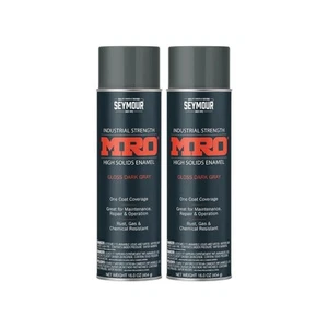 SEYMOUR 620-1417 Industrial MRO High Solids Spray Paint, Dark Gray, 16 Ounce ... - Picture 1 of 1