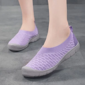 Mujeres Zapatos de Mula Zapatos Cómodos Malla Transpirable Sin Espalda Tenis Zapatos para Caminar - Imagen 1 de 19