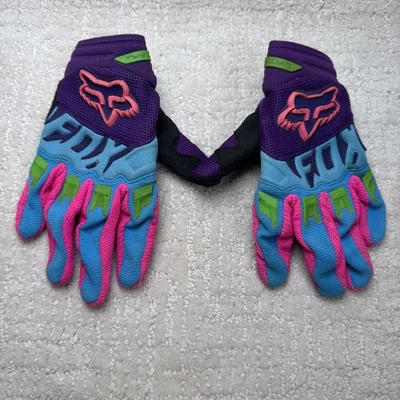 Luvas femininas Fox Racing Dirt Paw tamanho YS. Motocross/ATV/BMX. - Imagem 1 de 4