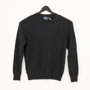 Polo Ralph Lauren Herren Kaschmir Pullover Zopfmuster Rundhals Grau Gr. L - Bild 1 von 7