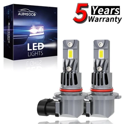 For Chevrolet C3500HD 1991-2002 Pair 9005 LED Headlight Kit Bulbs High Beam 100W - Image 1 of 4