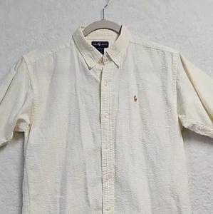 Ralph Lauren Boys XL 20 Textured Short Sleeve Button Shirt School Casual Dress - Picture 1 of 7