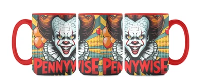 Taza de café/té de cerámica de 11 oz o 15 oz-Halloween-Horror-Pennywise-IT-Payaso-Regalo Foto 1 de 2