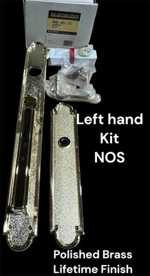 Maniquí Baldwin 6946-003-LFD Washington X FD Borde Mano Izquierda Latón Pulido Nuevo de Lote Antiguo Foto 1 de 4