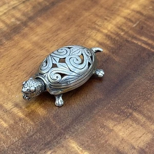 Jezlaine 925 Sterling Silber Schildkröte Brosche Anstecknadel Vintage - Bild 1 von 9