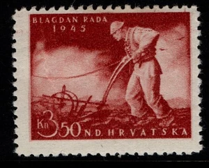 Croatia 1945 3k 50 Labour Day SG149 MNH - Bild 1 von 1