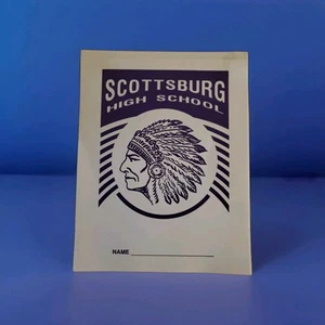 Vintage Scottsburg High School Warriors Notebook Indian Headress Scottsburg IN - Picture 1 of 4