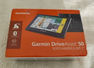 Garmin Drive Assist 50LMT 5" Bluetooth /Built in Dash Cam Drive Alerts. - Image 1 of 4