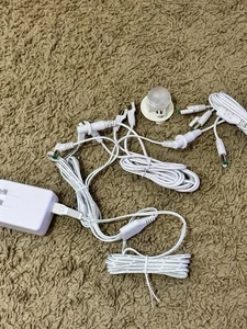 7 Steckdosen Lemax Netzkabel für Halloween und Schneedörfer + Mondlandefähre Licht 1 - Bild 1 von 3