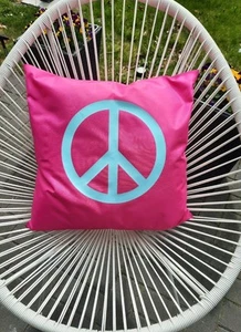Outdoorkissen, Garten,Personalisiert, Geschenk,Wasserabweisend,50x50cm,Peace - Bild 1 von 2