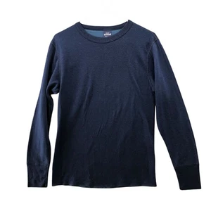 Vintage Duofold Thermo Hemd Herren M Wollmischung Blau Langarm Base Layer - Bild 1 von 9