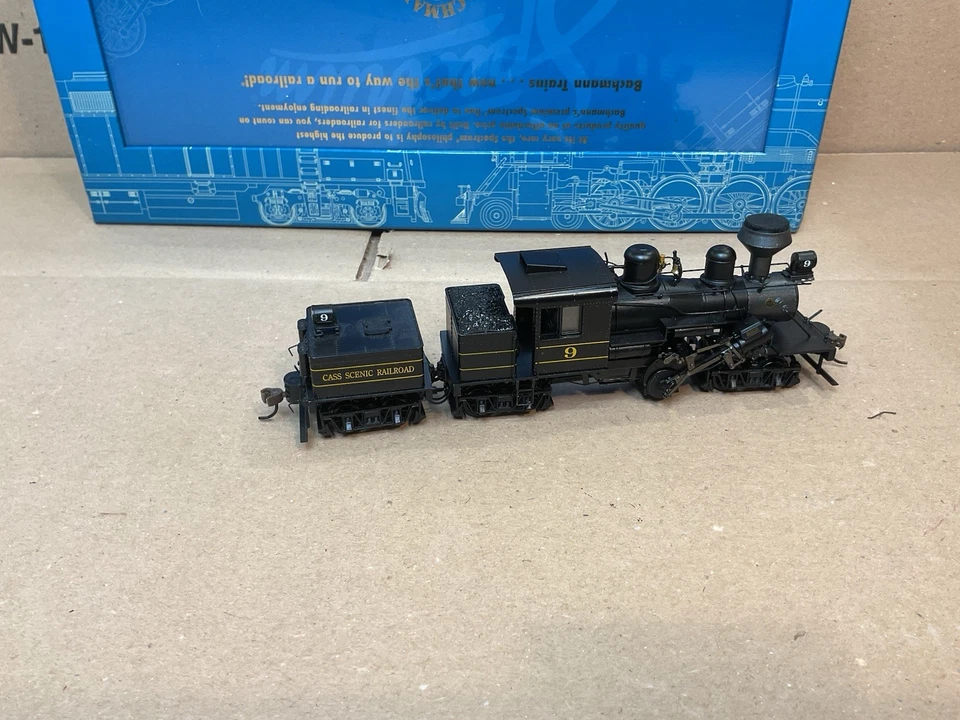 BACHMANN SPECTRUM HO SCALE STEAM LOCOMOTIVE 3 TRUCK CLIMAX CASS SCENIC DCC SOUND - Image 1 of 4