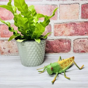 Heuschrecke Vintage Spielzeug Figur Gummi 80er Jahre groß 5" Insekt Käfer grün - Bild 1 von 8