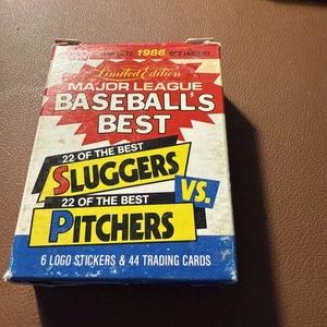 1986 Fleer Baseball's Best Limited Edition Sluggers Vs Pitchers 44-Card Set - Picture 1 of 2