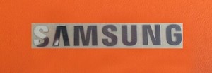 1 pcs Sticker Logo for SAMSUNG TV Laptop Microwave Oven Dishwasher 90mm x 13mm