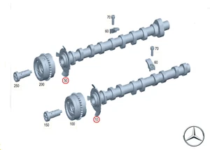 Original Mercedes-Benz A1770513700/A1770511000 Camshaft a And Exhaust - Picture 1 of 10