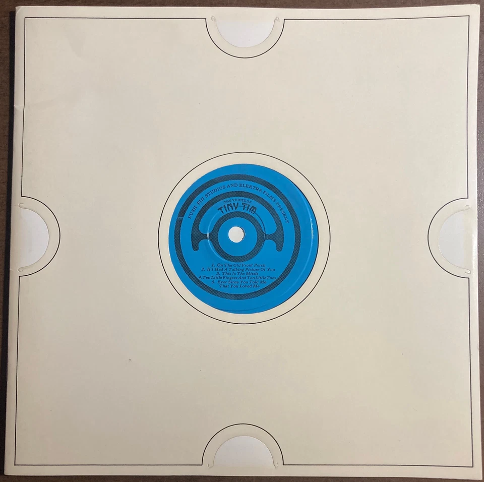The Voices of TINY TIM - The Push Pin Graphic No.45 "FOLLIES" Blue Flexi-Disc - Image 1 of 4