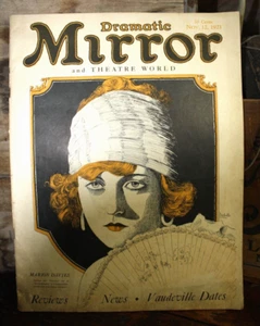 New York Dramatic Mirror Theatre Magazine Nov 1921 Marion Davies Cover Art Deco - Picture 1 of 10