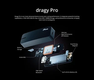 Dragy Pro Medidor de Rendimiento GPS Temporizador de Vuelta Caja de Monitoreo DRG71 - Imagen 1 de 2