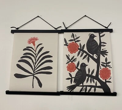 IKEA PALHULT Hanging Tapestry Handmade, Birds Plant 11 ¾x15 ¾" (30x40 cm ), NEW - Image 1 of 3