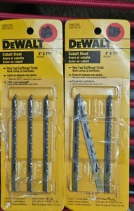 DeWALT DW3700H Jigsaw Blades, U-Shank,4" 6 TPI, 6 Blades 2 pack, Wood, Fast Cut - Picture 1 of 3