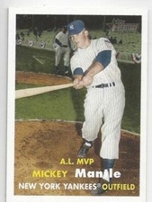 Mickey Mantle 2007 Bowman Heritage Card #410