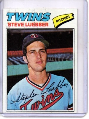 1977 TOPPS #457 STEVE LUEBBER MINNESOTA TWINS - Image 1 of 2