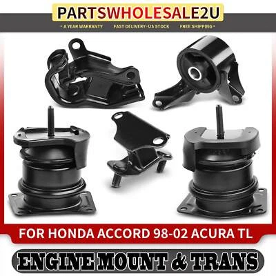 5x Montaje de motor y transmisión para Honda Accord 1998-2002 Acura TL 1999-03 Foto 1 de 4