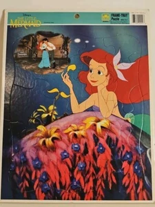 Bandeja Marco Dorado Disney Vintage La Sirenita Puzzle, Genuino - Imagen 1 de 4