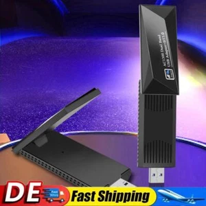 2 IN 1 Wireless Wi-Fi Dongle Bluetooth-Compatible 5.0 1300Mbps Use for PC/Laptop - Bild 1 von 12