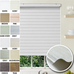 Window Blinds 100% Blackout Triple Roller Sheer Shades Anti Uv Custom Made - Picture 1 of 12