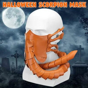 Scorpion Alien Synthetic Leather Face Mask For Halloween Costume Cosplay Props - Picture 1 of 9
