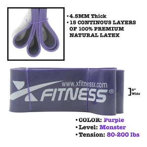 Exercise Bands Latex Resistance elastic Band -Pull Up Assist Bands Fitness - Picture 1 of 15