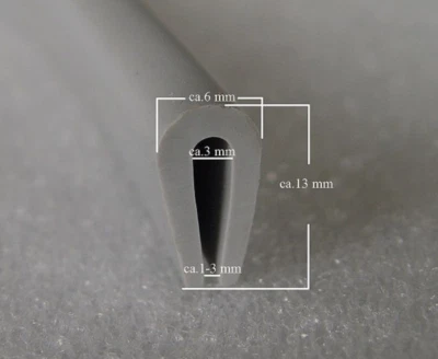 Kantenschutz Rammschutz Stoßkante Scheuerleiste PVC Rand Schutz Boot KL 1-3 mm U - Bild 1 von 3