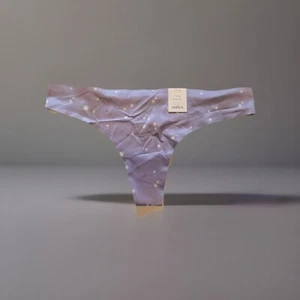 Women's Bonded Micro Thong - Auden Purple/Starry Dot Size Large - Picture 1 of 3