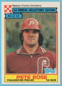 1984 Topps Cereal Series Pete Rose #4 Philadelphia Phillies