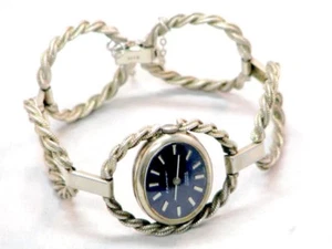Carl F. Bucherer Sterling Silber 925 Handaufzug Damen Armbanduhr um 1965 - Picture 1 of 10