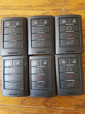 LOTE DE 6 OEM 2010-14 CADILLAC SRX MANDO A DISTANCIA LLAVE INTELIGENTE FCC: NBG009768T 20984227 Foto 1 de 4
